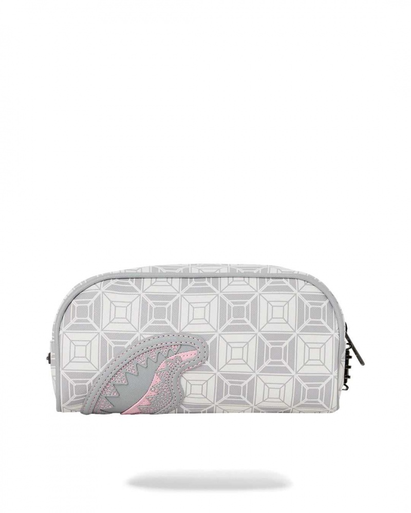 Sprayground Pochette AI STUNNA POUCH Cream Grey | ATBRQ7451