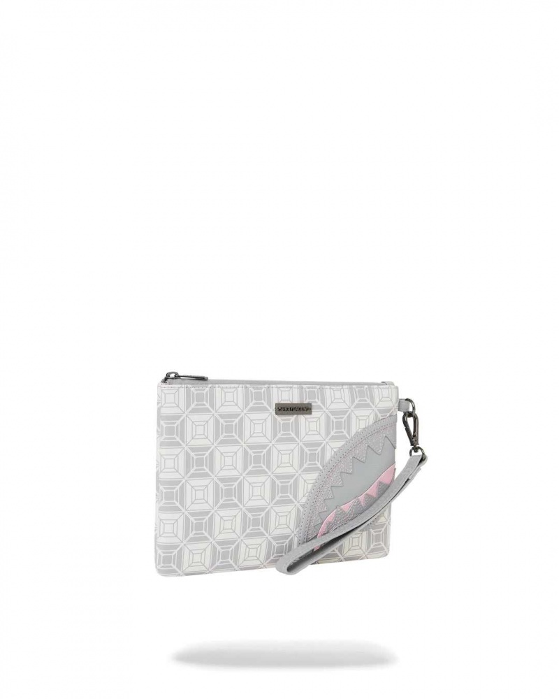 Sprayground Pochette Ai STUNNA CROSS-OVER POCHETTE Cream / Grey | ZCGAE9420