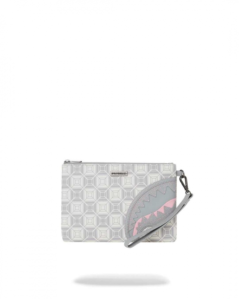 Sprayground Pochette Ai STUNNA CROSS-OVER POCHETTE Cream / Grey | ZCGAE9420