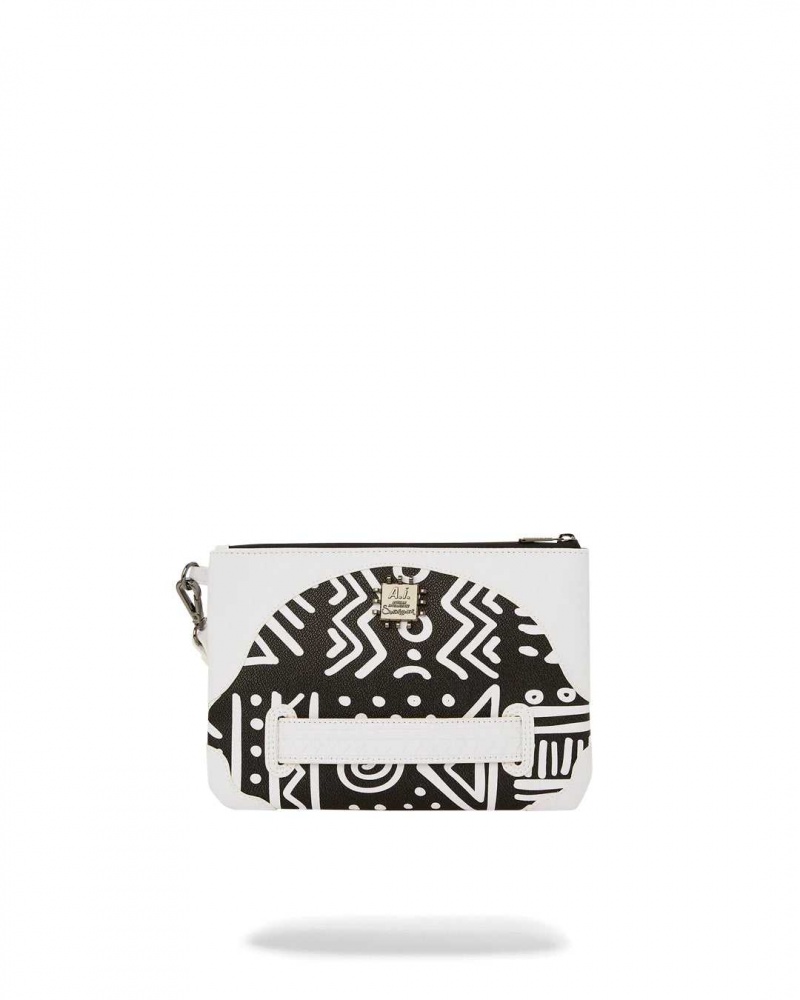 Sprayground Pochette Ai TRIBAL COURTURE CROSSOVER POCHETTE White | MAFQD6341