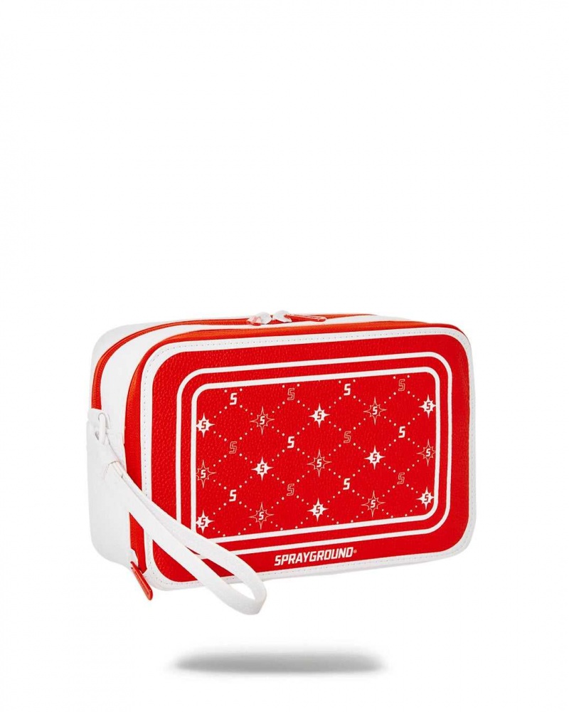 Sprayground Pochette BANDANA TOILETRY Red | LKPRQ7256