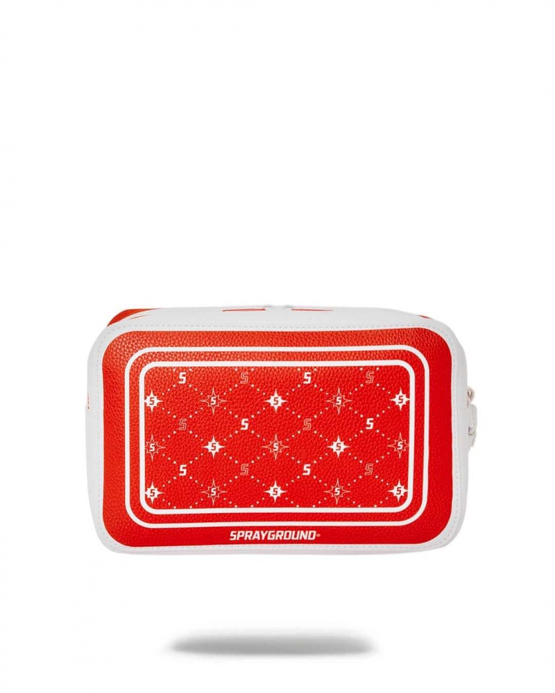 Sprayground Pochette BANDANA TOILETRY Red | LKPRQ7256