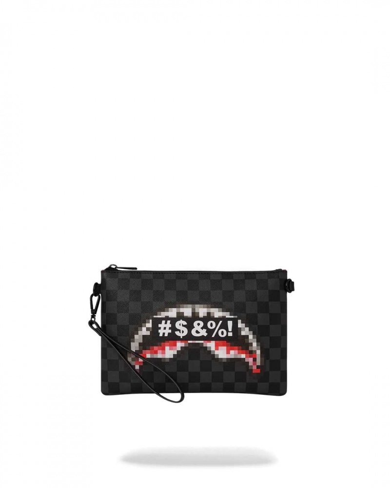 Sprayground Pochette CENSORED POCHETTE Black | BUCGS6491