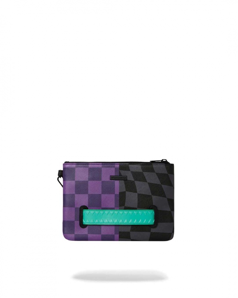 Sprayground Pochette CRAZY EYES POUCHETTE Purple | XOLZN1957