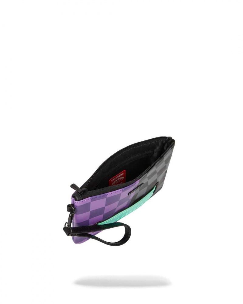 Sprayground Pochette CRAZY EYES POUCHETTE Purple | XOLZN1957