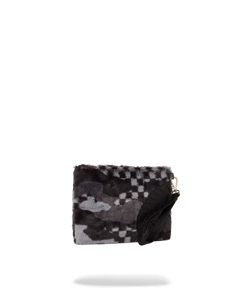 Sprayground Pochette FLOCK 3AM POUCHETTE Grey | MZQTL7418