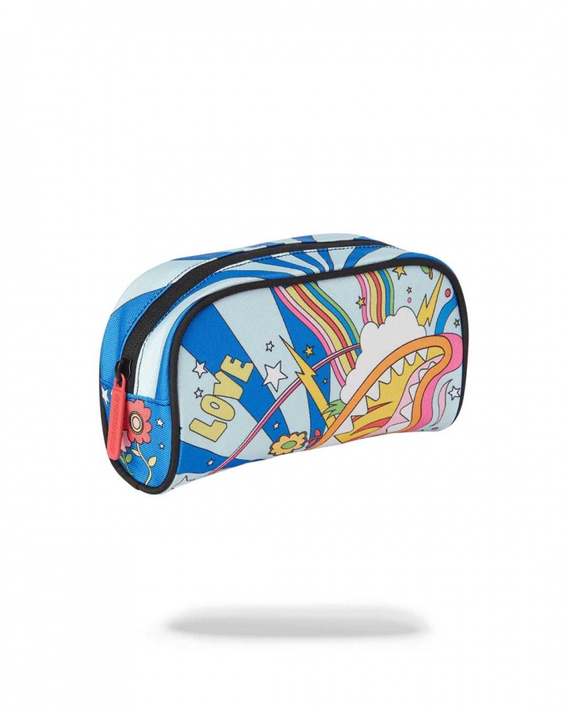 Sprayground Pochette GROOVY SHARK POUCH Blue | TEJAL3561