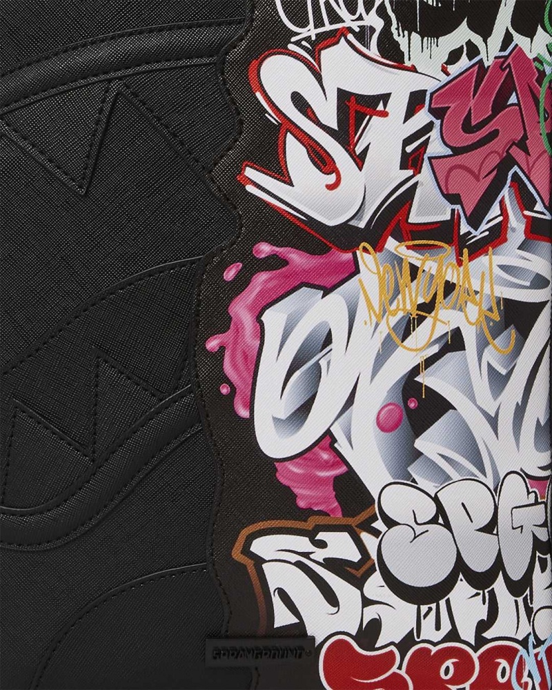 Sprayground Pochette HALF GRAFF 2 SNEAKER HOLDER Black | SBMYI6901