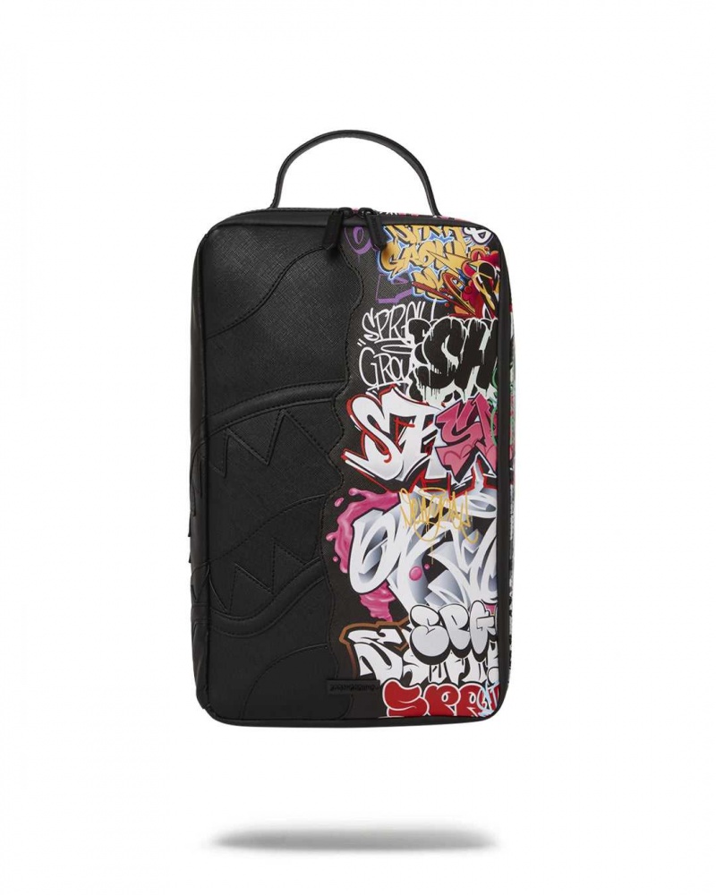 Sprayground Pochette HALF GRAFF 2 SNEAKER HOLDER Black | SBMYI6901