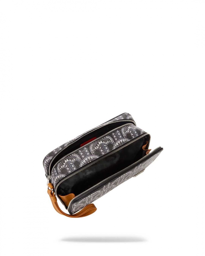 Sprayground Pochette ILLUCHAINS TOILETRY BAG Black | DFBXY0713