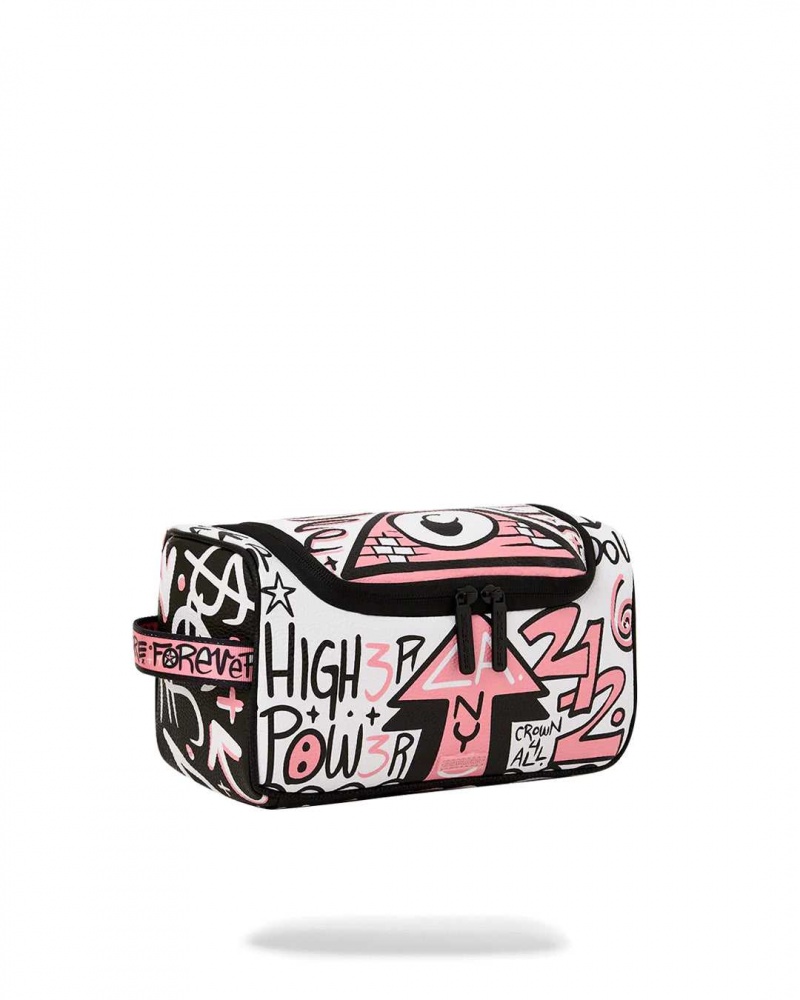 Sprayground Pochette MARKER HITS TOILETRY POUCH Pink | DISAT5486