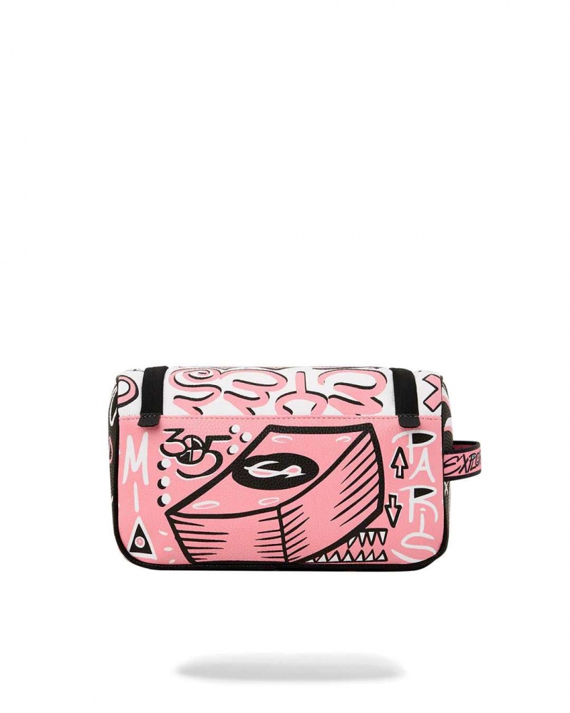 Sprayground Pochette MARKER HITS TOILETRY POUCH Pink | DISAT5486