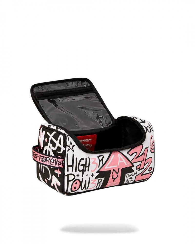 Sprayground Pochette MARKER HITS TOILETRY POUCH Pink | DISAT5486