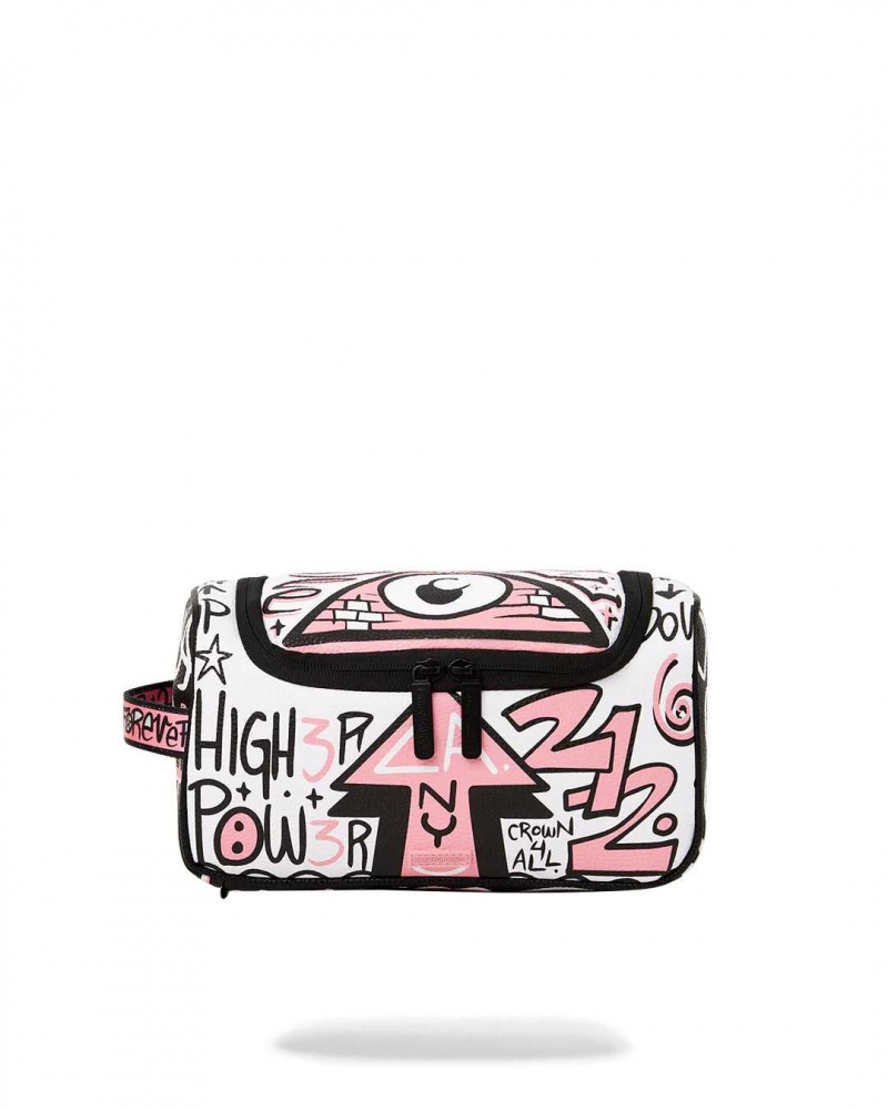 Sprayground Pochette MARKER HITS TOILETRY POUCH Pink | DISAT5486