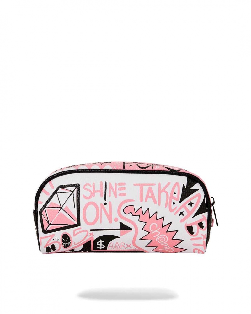 Sprayground Pochette MARKER HITS POUCH Pink | MGSXQ7168