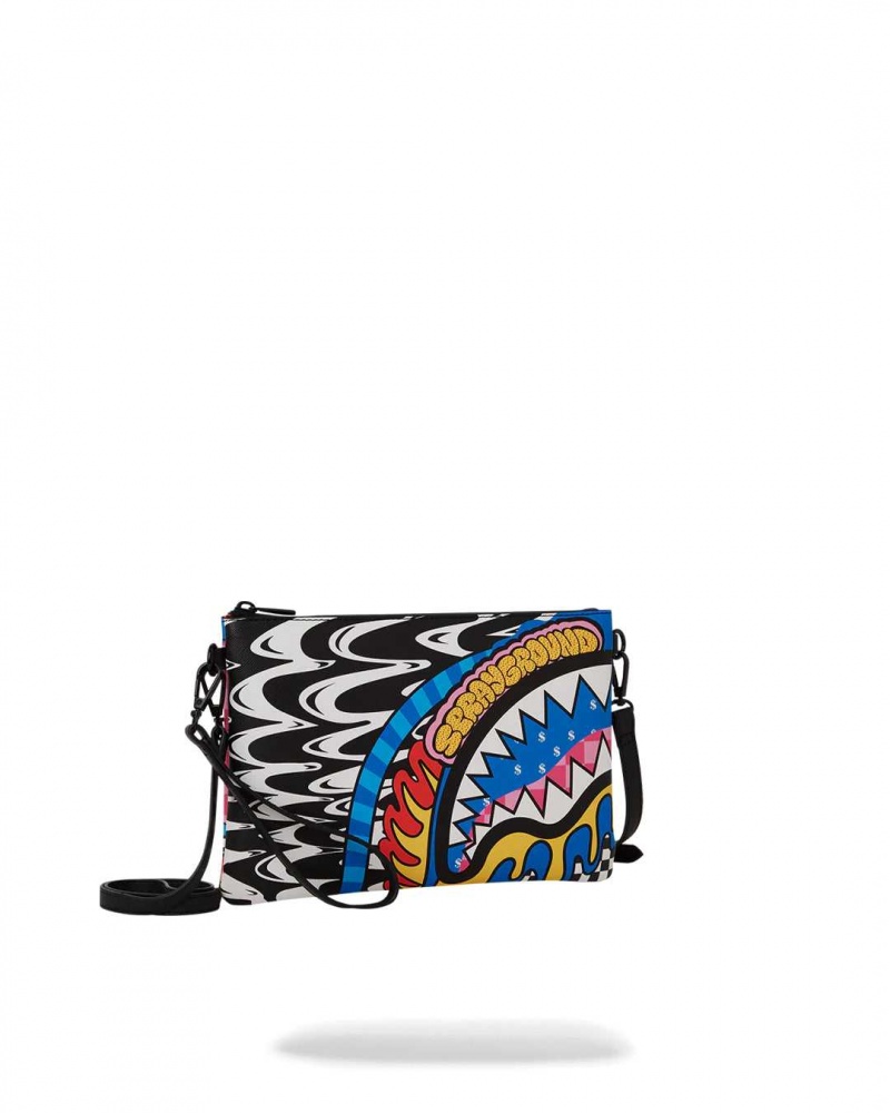 Sprayground Pochette MOSH PIT POUCHETTE Black | FARQP3804