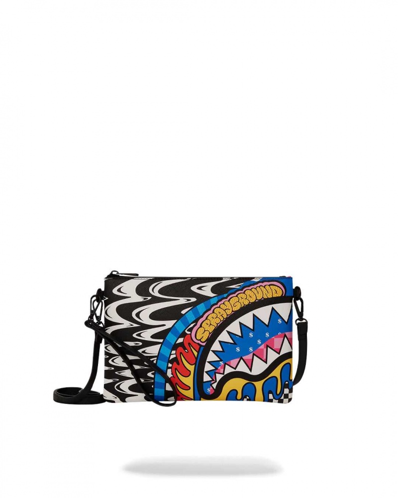 Sprayground Pochette MOSH PIT POUCHETTE Black | FARQP3804