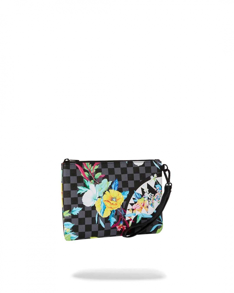 Sprayground Pochette NEON FLORAL CROSS-OVER POCHETTE Yellow | TJZHQ0379