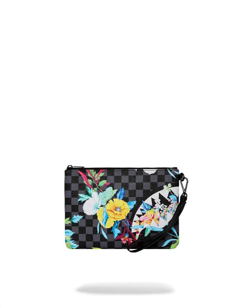 Sprayground Pochette NEON FLORAL CROSS-OVER POCHETTE Yellow | TJZHQ0379