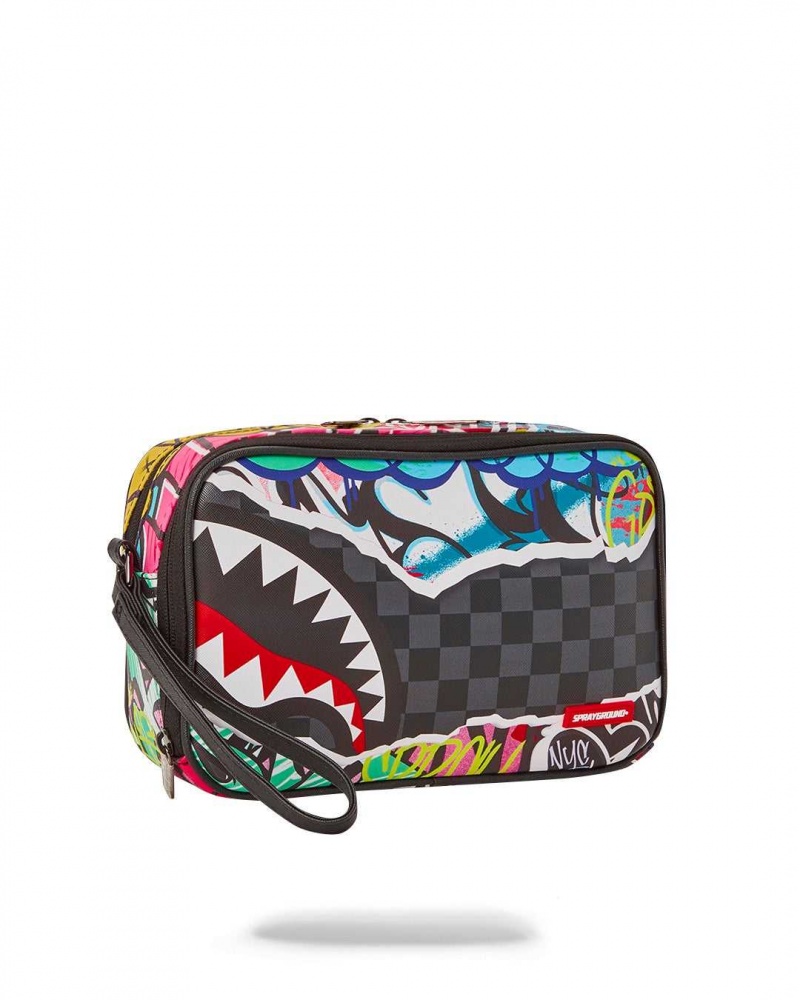 Sprayground Pochette PULL AWAY TOILETRY Black | SMNYB0863