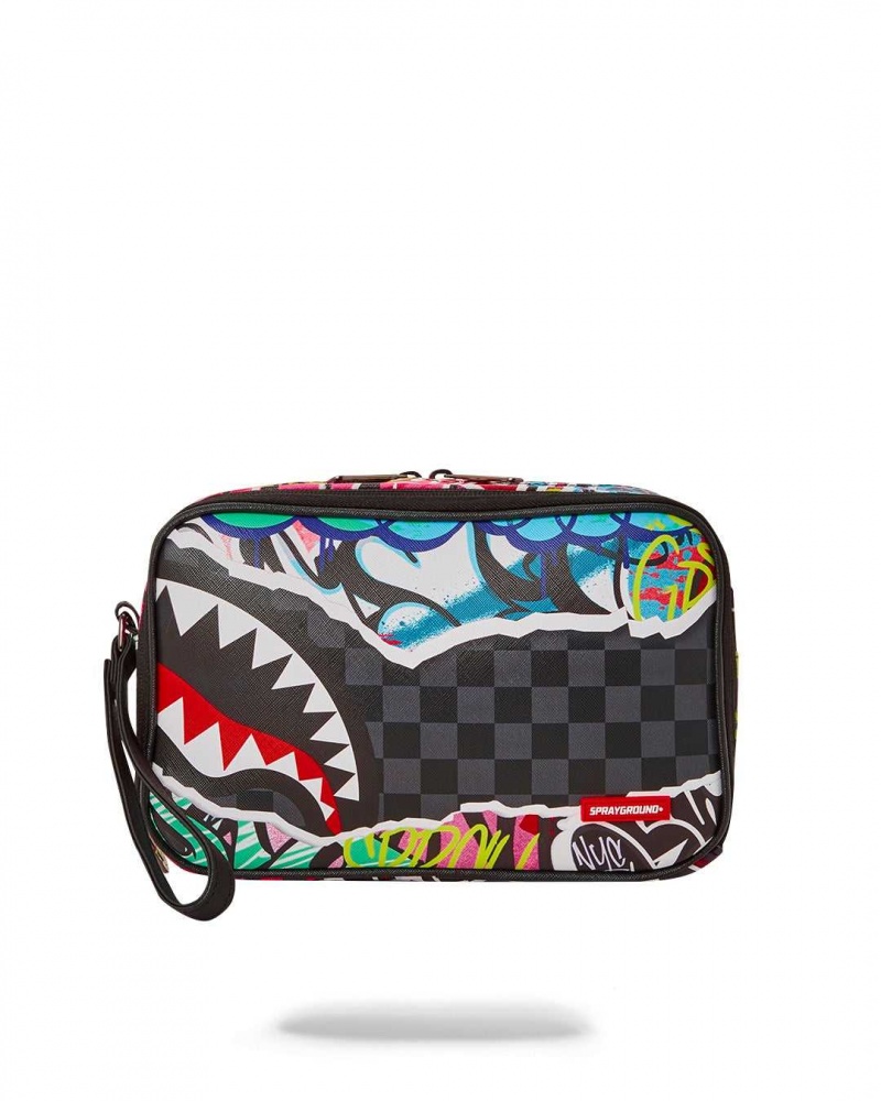 Sprayground Pochette PULL AWAY TOILETRY Black | SMNYB0863