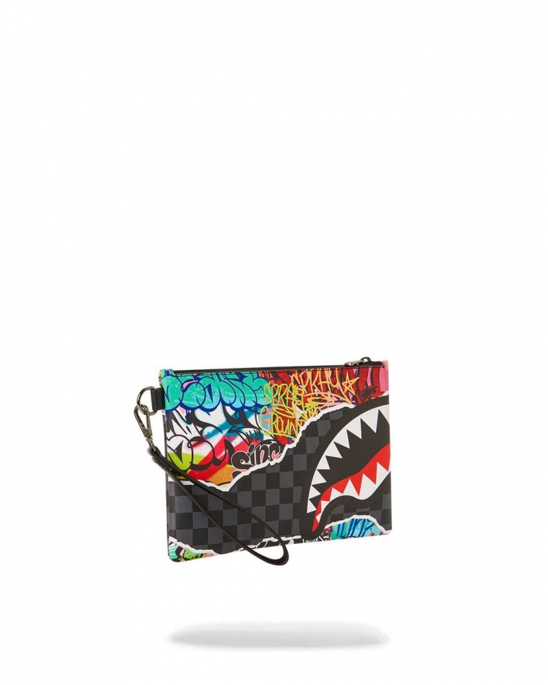 Sprayground Pochette PULL AWAY POUCHETTE Black | JZOSC0951