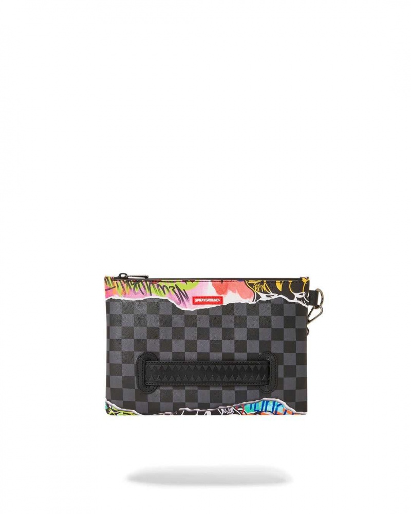 Sprayground Pochette PULL AWAY POUCHETTE Black | JZOSC0951