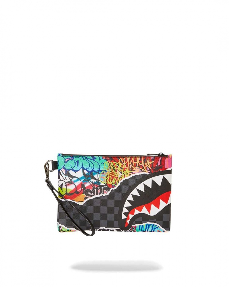 Sprayground Pochette PULL AWAY POUCHETTE Black | JZOSC0951