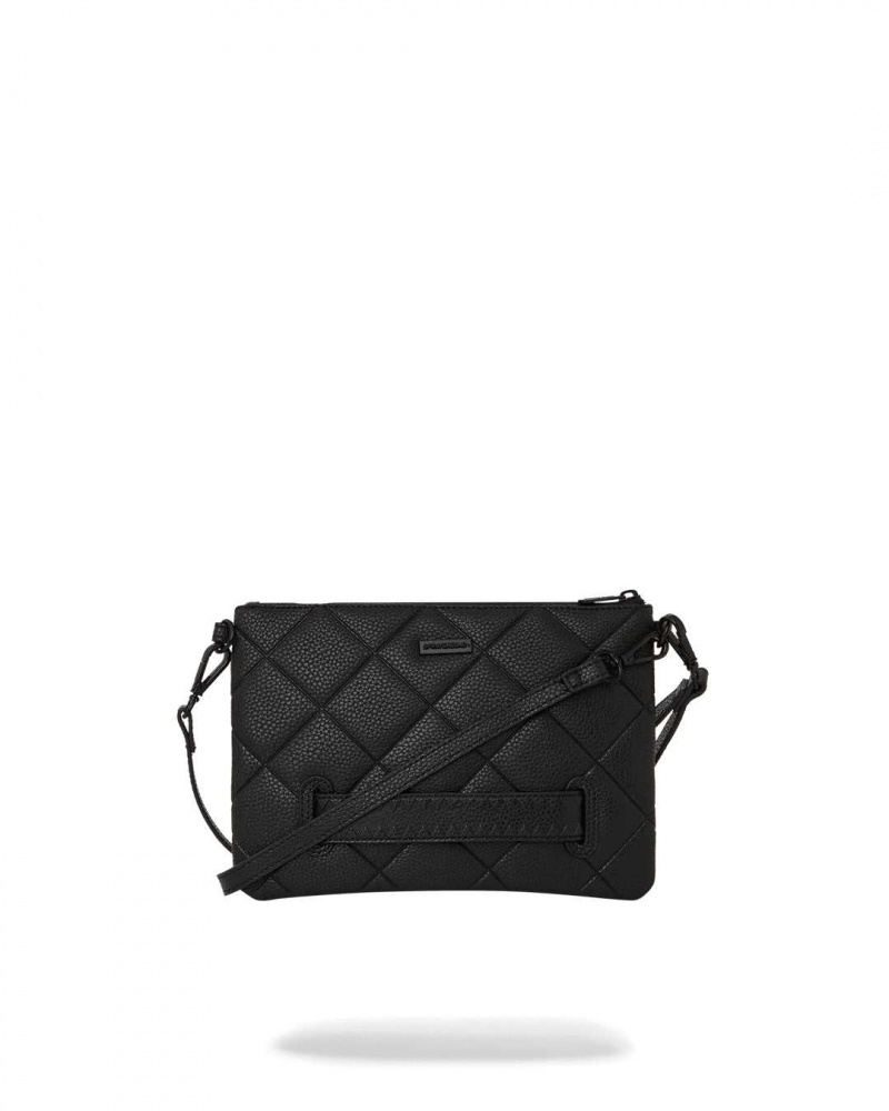 Sprayground Pochette QUILT WITH 1 LINE STITCH Pouchette Black | UMPEO3140