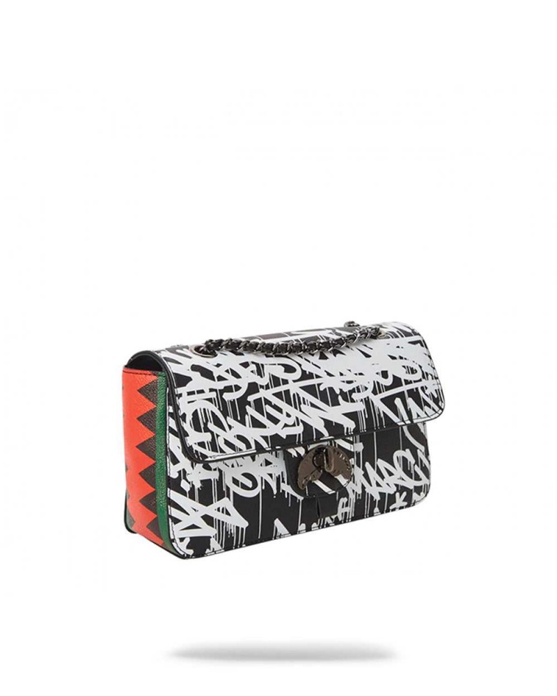 Sprayground Pochette SCRIBBLE SHARK CLUTCH Black | FUCBH6047