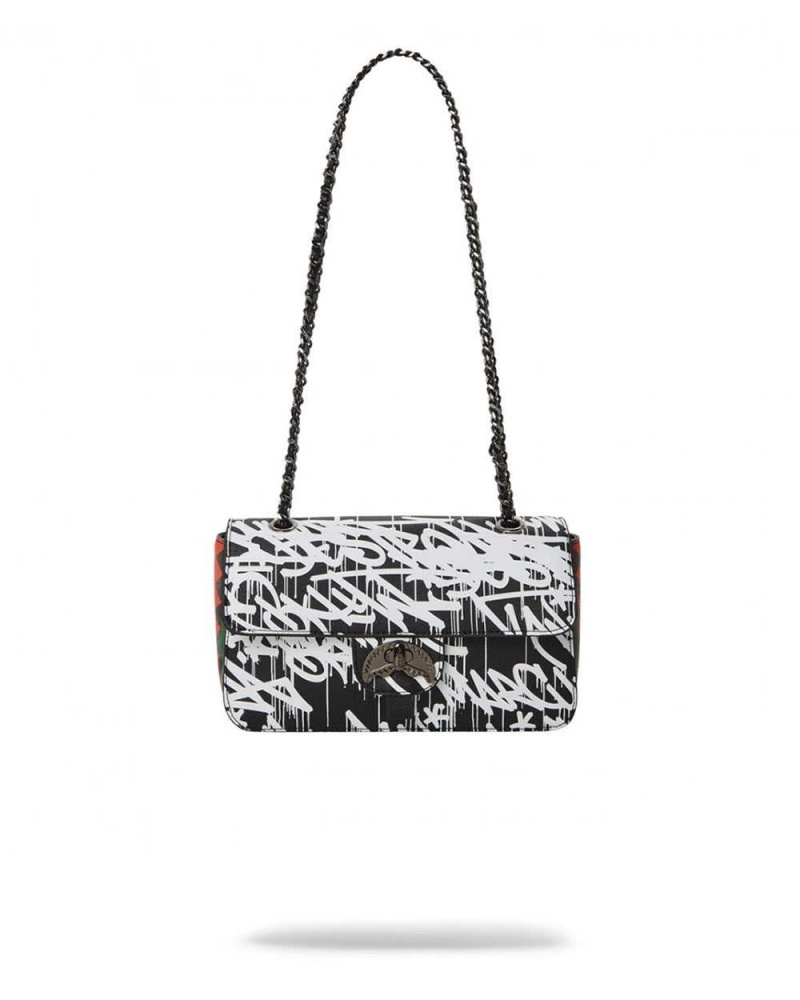 Sprayground Pochette SCRIBBLE SHARK CLUTCH Black | FUCBH6047