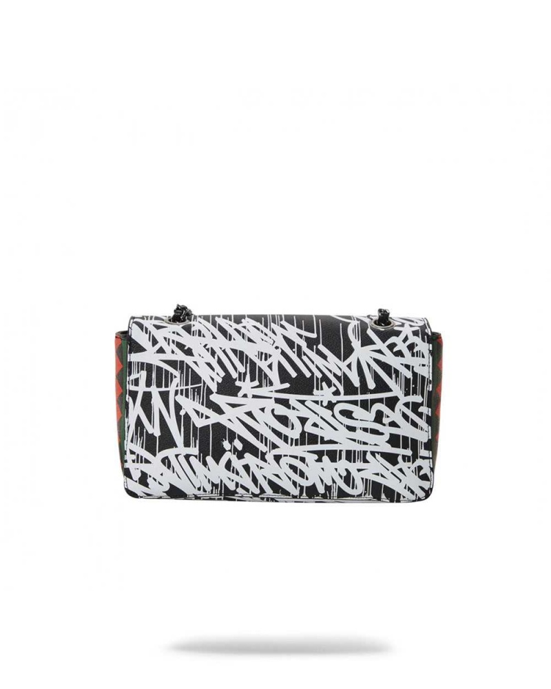 Sprayground Pochette SCRIBBLE SHARK CLUTCH Black | FUCBH6047