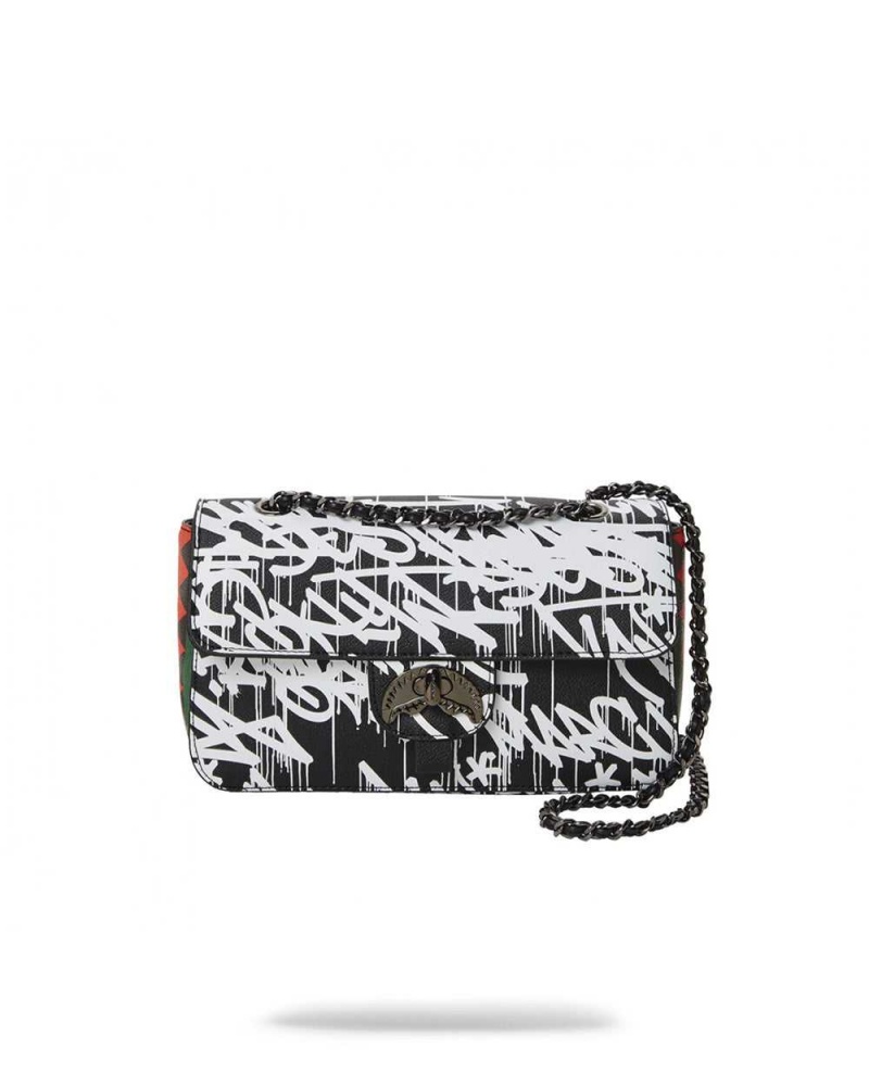 Sprayground Pochette SCRIBBLE SHARK CLUTCH Black | FUCBH6047