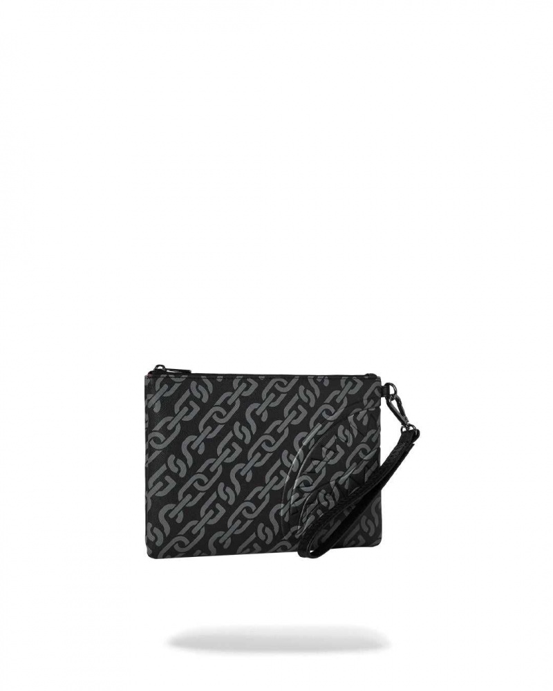 Sprayground Pochette SG CHAINS POUCHETTE Black | KGHRN6941