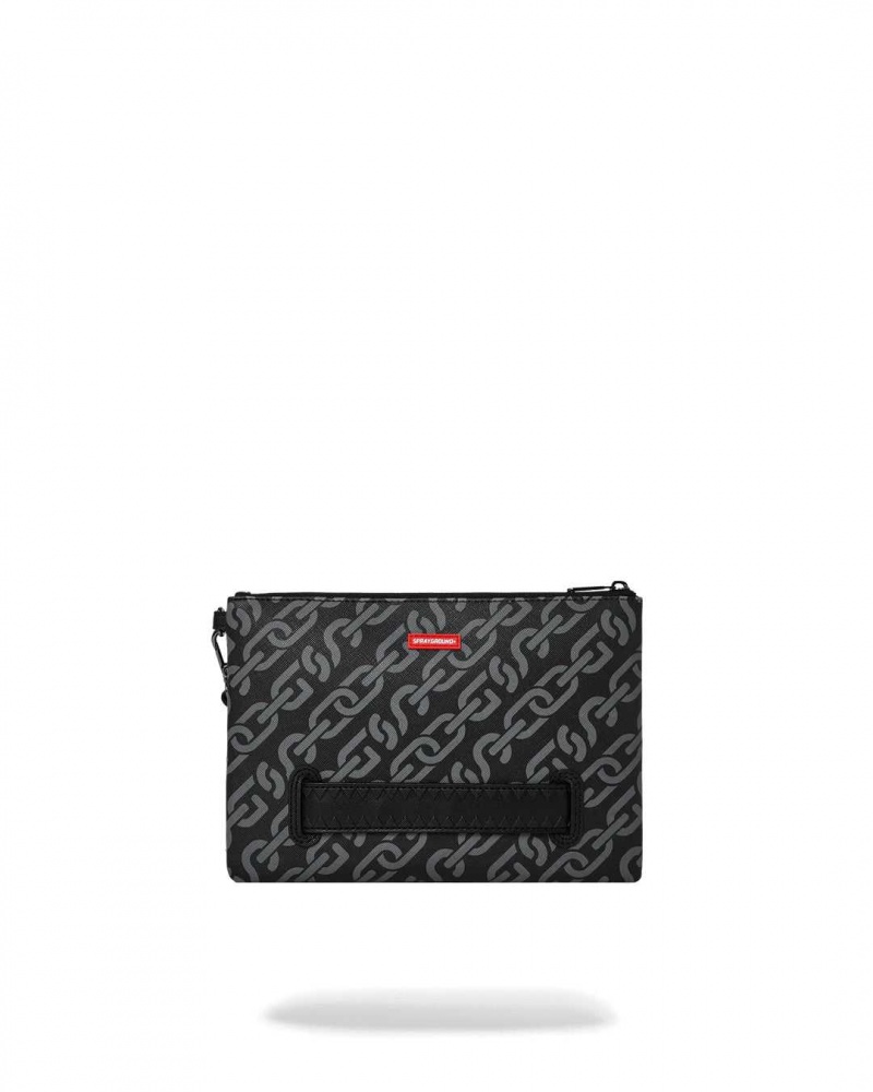 Sprayground Pochette SG CHAINS POUCHETTE Black | KGHRN6941