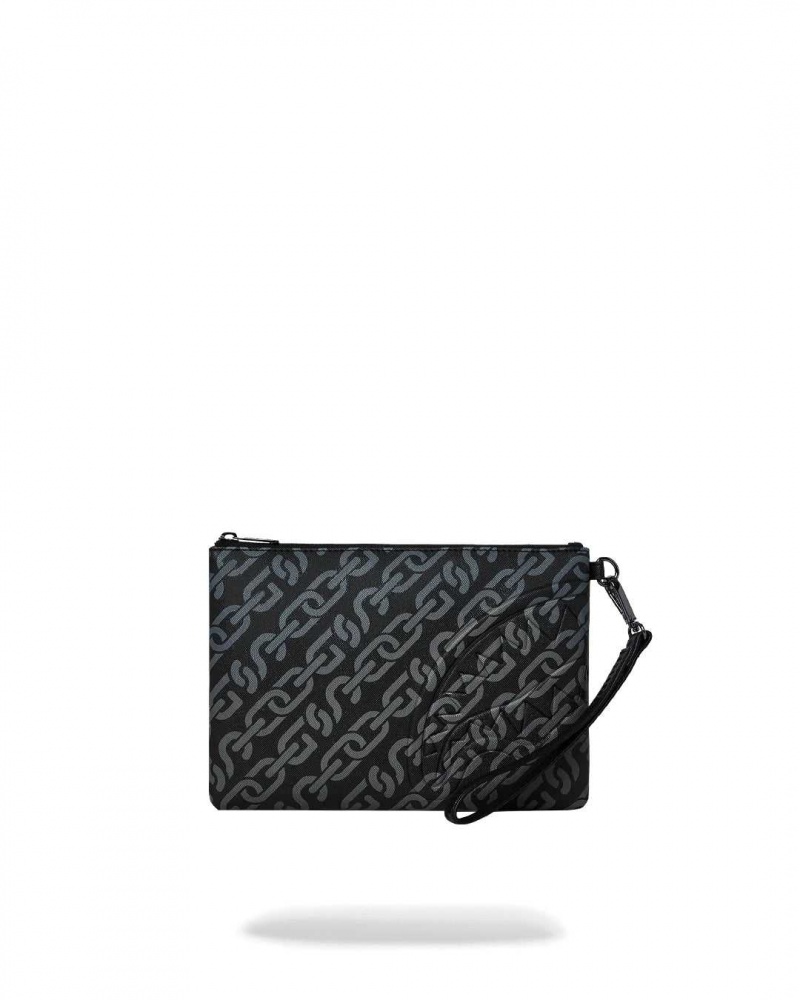 Sprayground Pochette SG CHAINS POUCHETTE Black | KGHRN6941