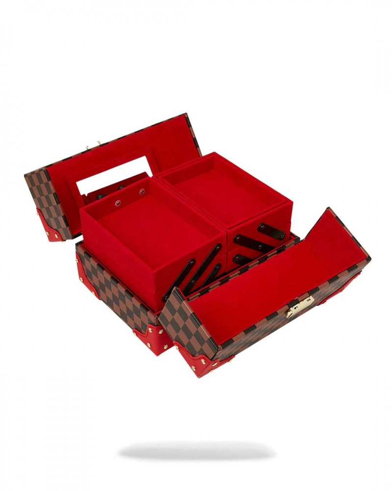 Sprayground Pochette SHARKS IN PARIS JEWELRY BOX Red | UNXPS3790