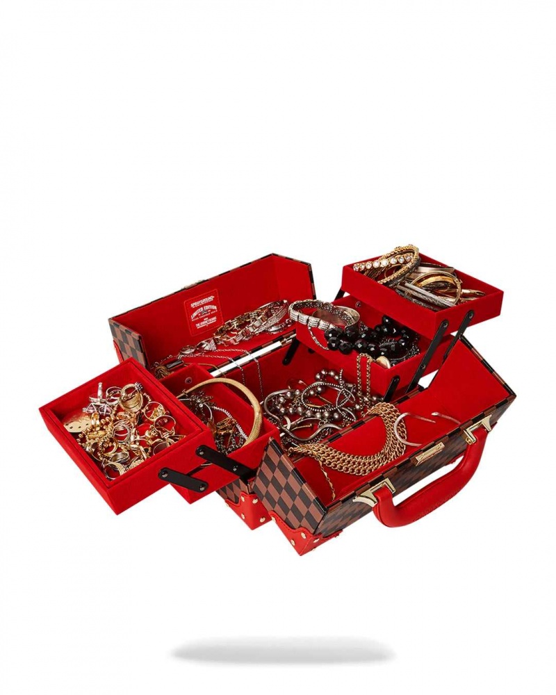 Sprayground Pochette SHARKS IN PARIS JEWELRY BOX Red | UNXPS3790