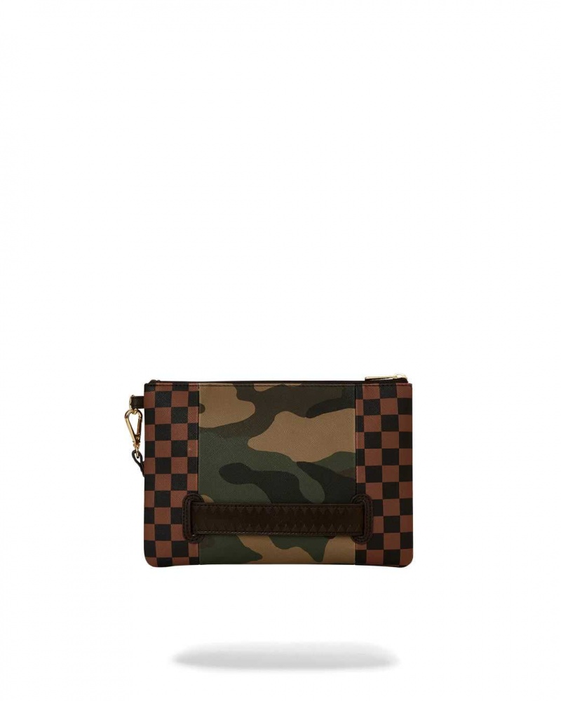 Sprayground Pochette SIP ACCENT CROSS-OVER POCHETTE Camo / Green | NGSWH4712