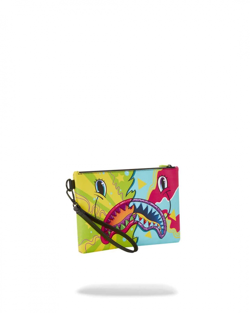 Sprayground Pochette SPLIT WEIRD POUCHETTE Green | XBHVT4269