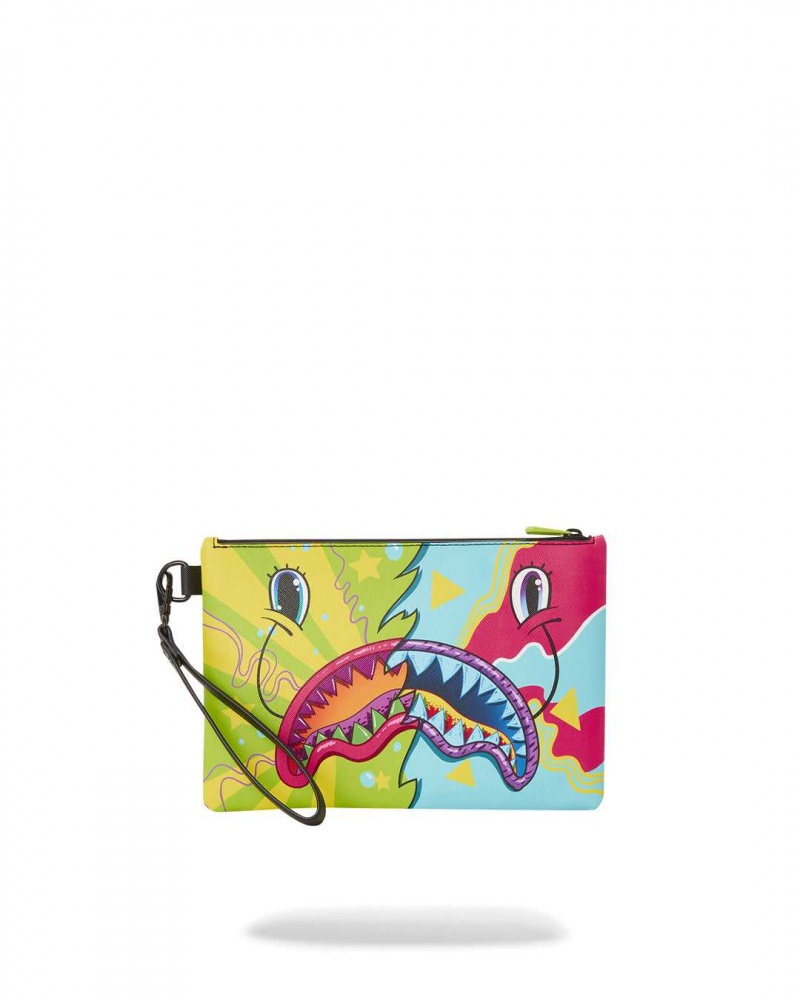 Sprayground Pochette SPLIT WEIRD POUCHETTE Green | XBHVT4269