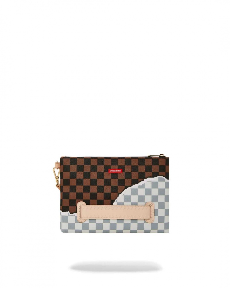 Sprayground Pochette TEARAWAY POUCHETTE Brown | CVNQR9835