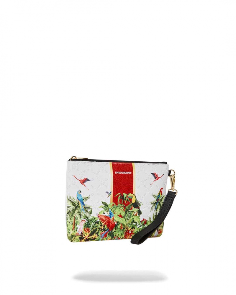 Sprayground Pochette TREE TOPS CROSS-OVER POCHETTE White | GYERO2734