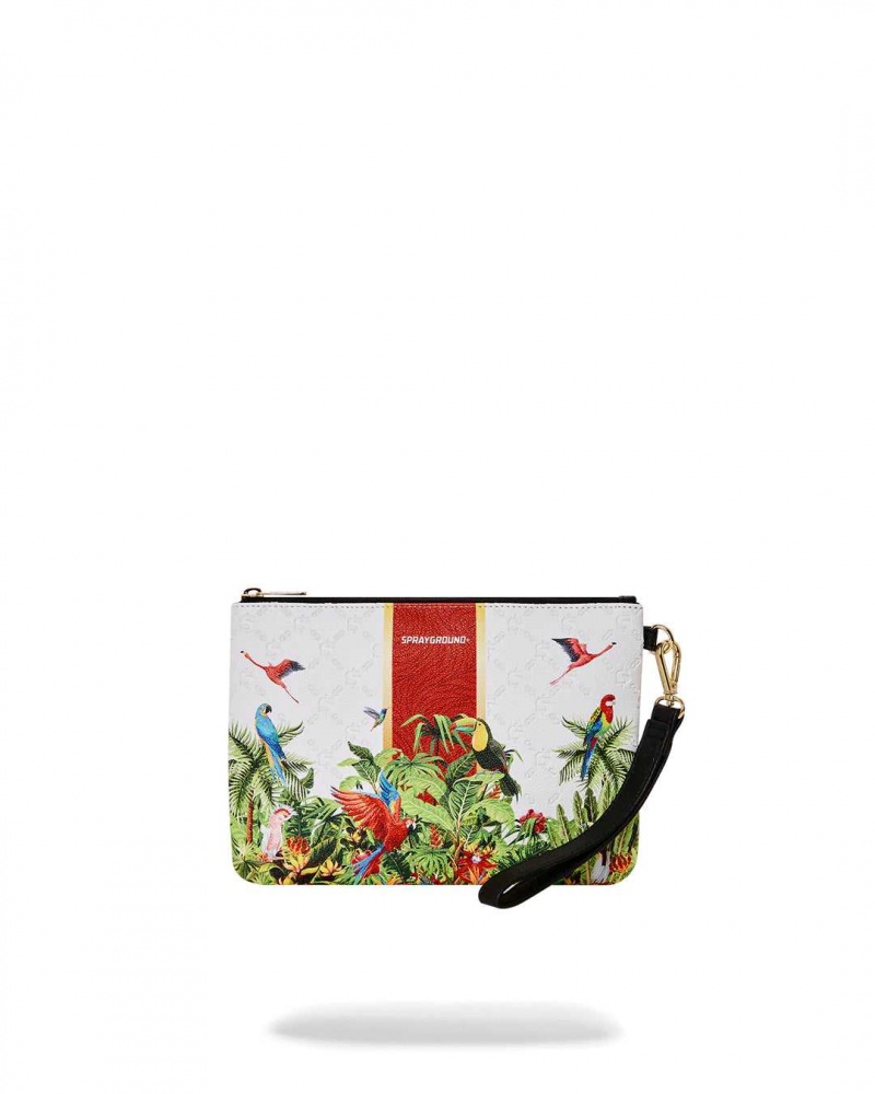 Sprayground Pochette TREE TOPS CROSS-OVER POCHETTE White | GYERO2734