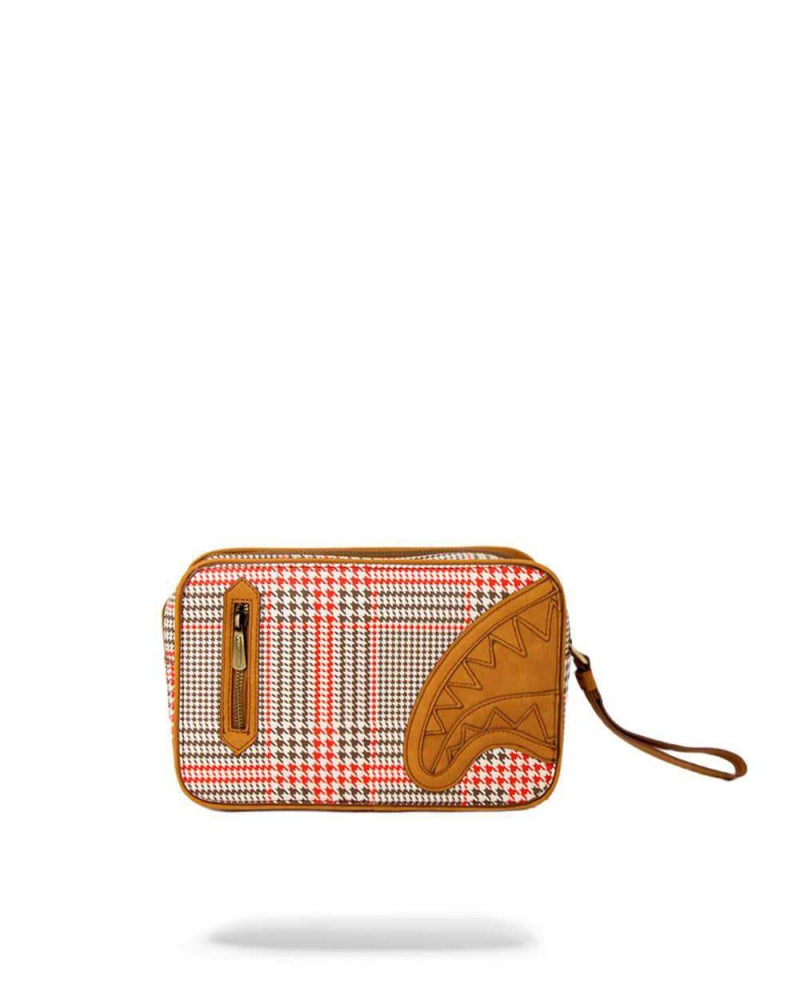 Sprayground Pochette TURBO 500 TOILETRY BAG Beige | GQDZC2568