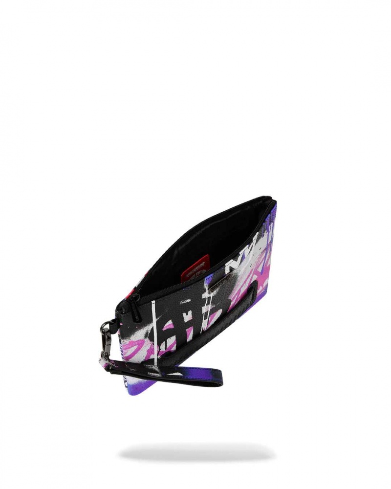 Sprayground Pochette VANDAL COUTURE POUCHETTE Purple | OMAZT3105