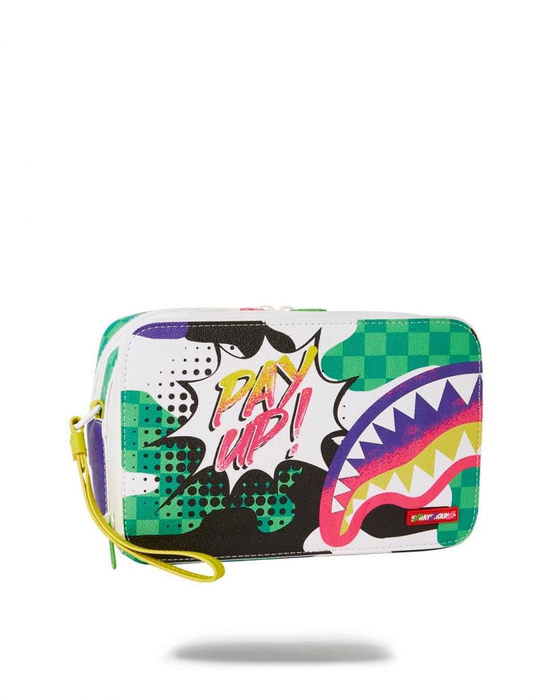 Sprayground Pochette WTF TOILETRY Green | VODQR8463