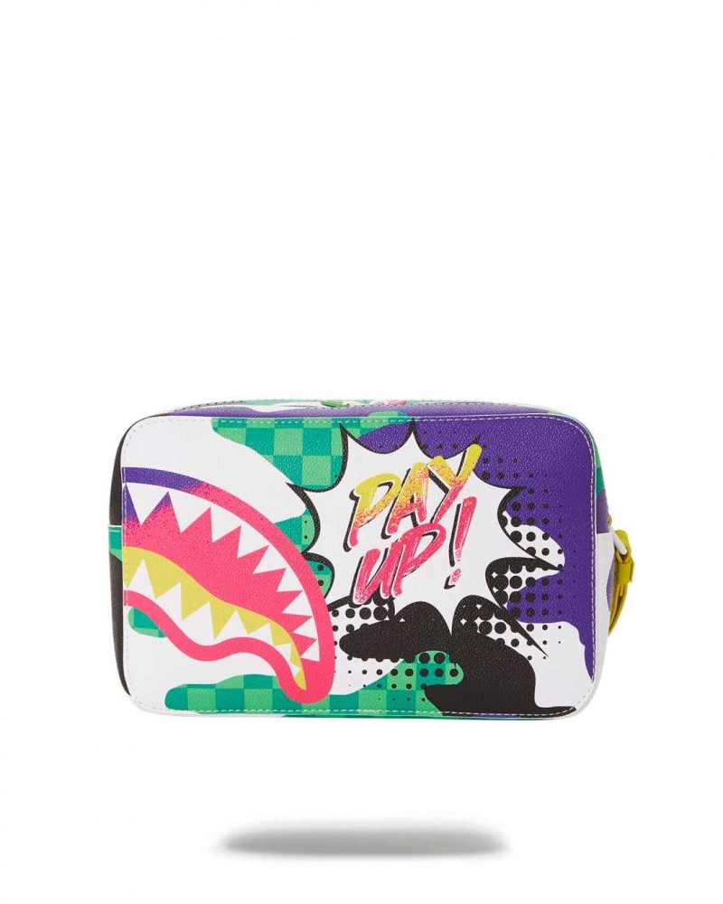 Sprayground Pochette WTF TOILETRY Green | VODQR8463