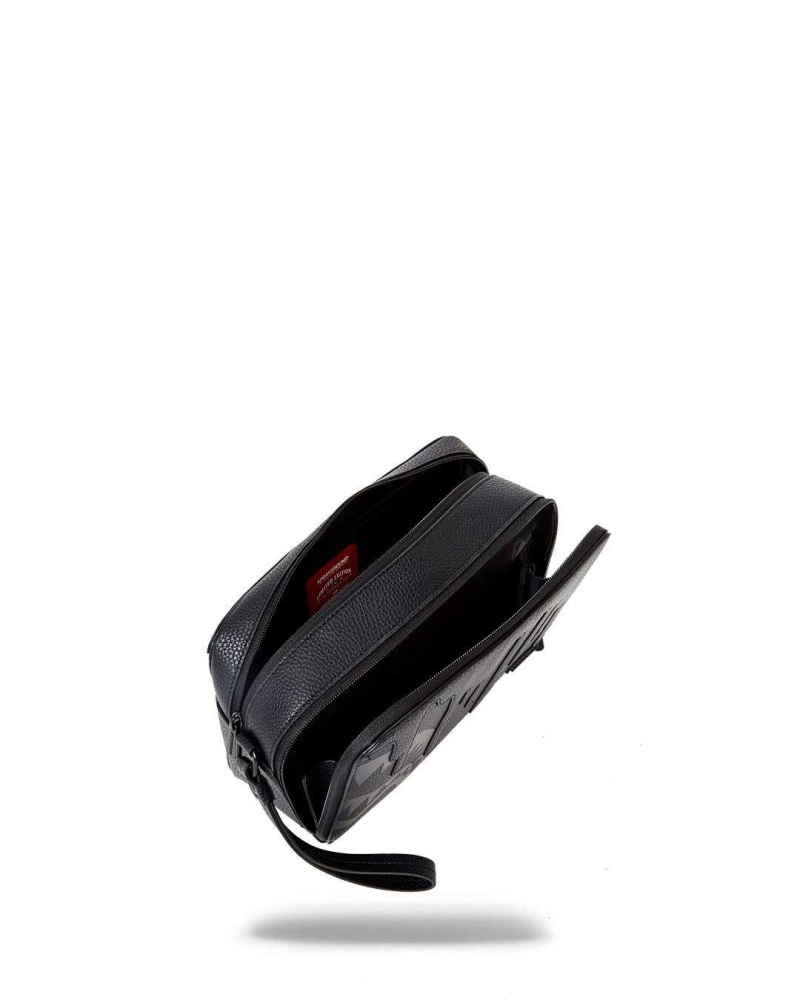 Sprayground Pochette XTC BLACKOUT TOILETRY Black | PDUZE9231