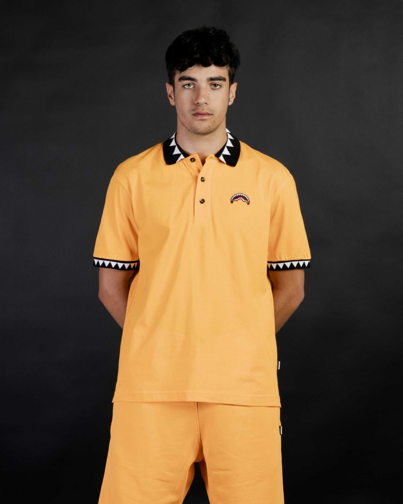 Sprayground Polo shirt SPRAY POLO Orange | ILRKW6795